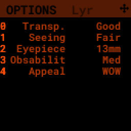 Observation logging notes interface