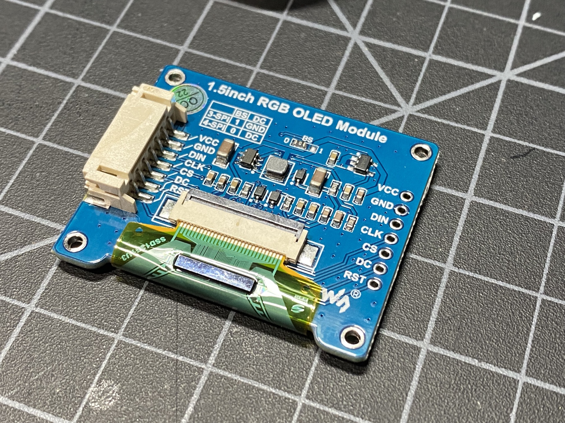 Display with standoffs removed